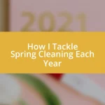 How I Tackle Spring Cleaning Each Year