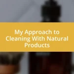 My Approach to Cleaning With Natural Products