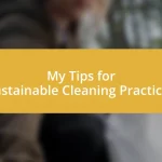 My Tips for Sustainable Cleaning Practices